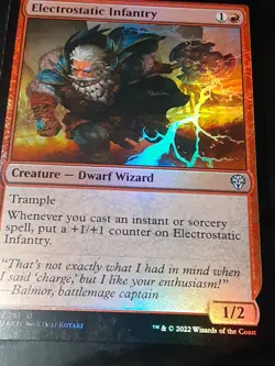 Electrostatic Infantry FOIL , Dominaria United , Near Mint ,MTG, FREE SHIPPING - Image 2