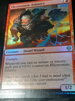 Electrostatic Infantry FOIL , Dominaria United , Near Mint ,MTG, FREE SHIPPING - Image 3