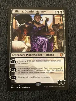 Magic The Gathering MTG - Liliana, Death's Majesty - Innistrad: Midnight Hunt - Image 1