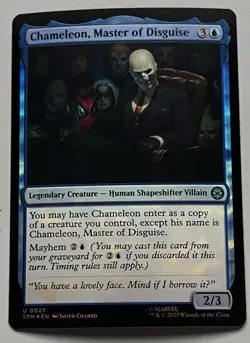 MTG Marvel’s Spider-Man Chameleon Legendary Creature UNCOMMON FOIL #0027 - Image 1