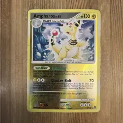 Ampharos 1/132 Reverse Holo Rare Pokemon Diamond & Pearl Secret Wonders 2007 HP - Image 1