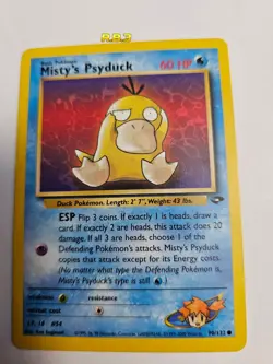 Pokemon TCG | Misty's Psyduck - 90/132 Non-Holo |Gym Challenge Set 2000| Vintage - Image 5
