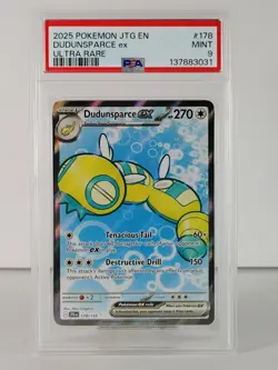 Dudunsparce ex - Ultra Rare - Journey Together - POKEMON - 178/159 - PSA 9 - Image 1