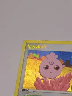 Igglybuff 21/100 Rare Ex Crystal Guardians Holo Stamped Pokemon HEAVY PLAY HP - Image 2