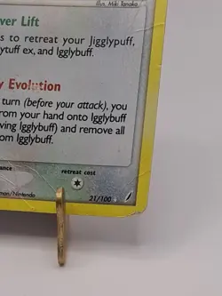 Igglybuff 21/100 Rare Ex Crystal Guardians Holo Stamped Pokemon HEAVY PLAY HP - Image 4