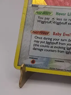Igglybuff 21/100 Rare Ex Crystal Guardians Holo Stamped Pokemon HEAVY PLAY HP - Image 5