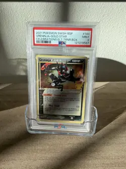 2021 POKEMON SWSH BSP GRENINJA-GOLD STAR CELEBRATIONS ELT. TRNR.BOX PSA 9 - Image 1