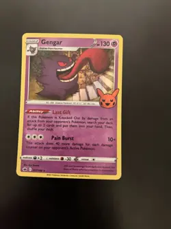 🔥 Pokemon TCG 🔥 Gengar - 057/198 🔥 Trick or Trade Halloween Stamp ✈🚀 820650850783 - Image 2