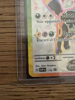 Pokemon TCG Umbreon EX 176 Black Star Promo Full Art Prismatic Evolutions - Image 3
