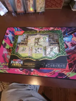 Pokemon TCG Scarlet & Violet Paldean Fates Meowscarada EX Premium Collection Box - Image 1