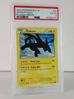 Zekrom - Holo - BW Plasma Freeze - POKEMON - 39/116 - 2013 - PSA 4 - Image 2