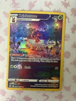 Kricketune GG02/GG70 Holo Crown Zenith Galarian Gallery Pokemon NM - Image 1