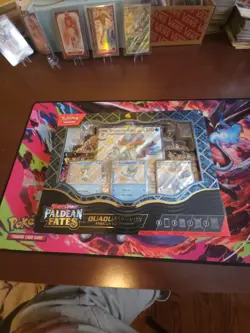 Pokemon TCG Scarlet & Violet Paldean Fates Quaquaval EX Premium Collection Box - Image 1