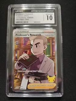 Professor's Research #24 Pokemon Celebrations Ultra Rare Holo CGC Gem Mint 10 - Image 1