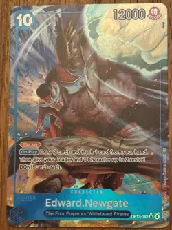 Edward Newgate (Alt Art) OP13-042 SR Carrying on His Will - ONE PIECE ENGLISH - Image 1