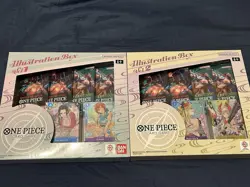 2025 Bandai OP One Piece Illustration Box Vol 1 And 2 Bundle Sealed - Image 1