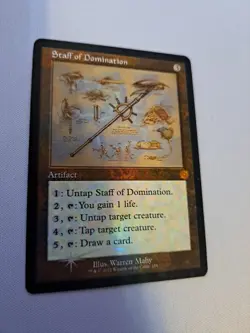 MTG - Staff of Domination (Schematic) The Brothers' War: Retro Frame (Foil) - Image 2