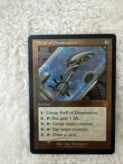 MTG Card Staff of Domination The Brothers' War: Retro Frame Artifacts Foil 56 - Image 1