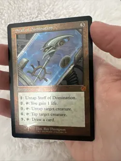 MTG Card Staff of Domination The Brothers' War: Retro Frame Artifacts Foil 56 - Image 2