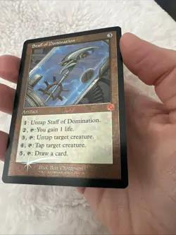 MTG Card Staff of Domination The Brothers' War: Retro Frame Artifacts Foil 56 - Image 4