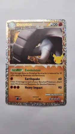 Pokemon TCG Donphan 107/123 Celebrations: 25th Anniversary Ultra Rare Classic NM - Image 1
