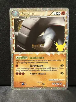 Pokemon TCG Donphan (Prime) Celebrations Classic Collection 107/123 NM - Image 1