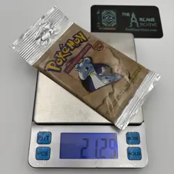 Pokemon TCG Vintage Fossil Booster Pack Long Crimp 21.29g Factory Sealed - Image 1