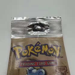 Pokemon TCG Vintage Fossil Booster Pack Long Crimp 21.29g Factory Sealed - Image 3