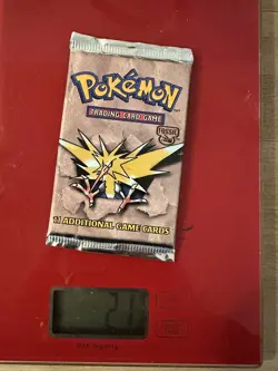 Pokemon Fossil Unlimited Booster Pack Sealed Zapdos Art 1999 WOTC 21g-HEAVY - Image 4
