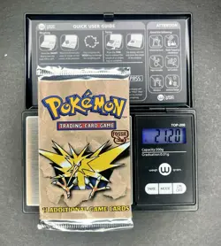 Pokemon Fossil Unlimited Booster Pack Sealed Zapdos Art 1999 WOTC 21.20g-HEAVY - Image 1