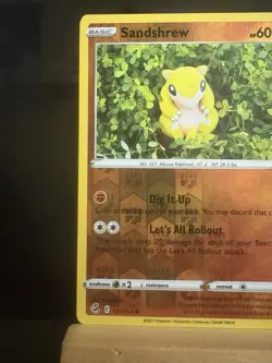 SANDSHREW 131/264 - Fusion Strike NM - Reverse Holo Common - Pokemon TCG Card - Image 2