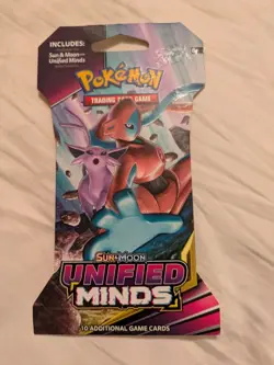 Pokemon TCG Sun and Moon Unified Minds Sleeved Booster Pack - Deoxys Espeon 820650805684 - Image 1