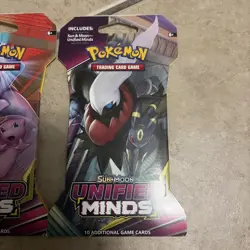 2 Pokemon TCG Sun and Moon Unified Minds Booster Packs 820650805684 - Image 3