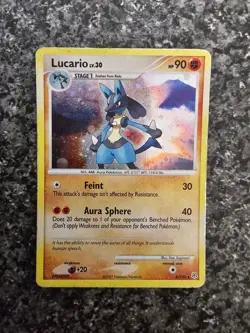 Lucario 6/130 Holo Rare DP Diamond Pearl Base Pokemon - Image 1