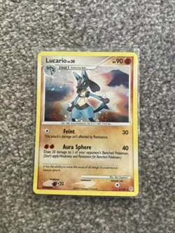 Pokemon Card Lucario Holo Rare 6/130 LV.30 Diamond Pearl 2007 - Image 1