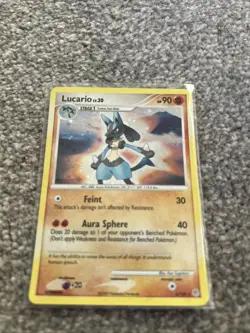 Pokemon Card Lucario Holo Rare 6/130 LV.30 Diamond Pearl 2007 - Image 2