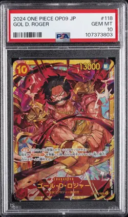 2024 ONE PIECE JPN OP09-EMPERORS IN THE NEW WORLD #118 GOL D. ROGER PSA 10 - Image 1