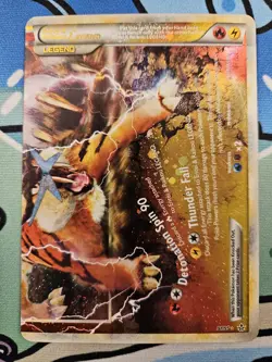 Pokemon TCG: Entei & Raikou LEGEND (Bottom) Ultra Rare (91/95) Unleashed LP/MP - Image 2