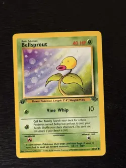 Pokemon TCG Bellsprout Jungle Card 49/64 Common 1st Edition Lightly Played - Image 1