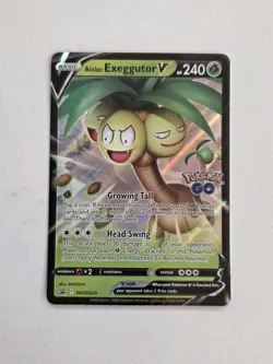Alolan Exeggutor V SWSH225 Black Star Promo Pokemon GO TCG Card NM - Image 1
