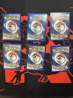 Lot Of 6 Old Vintage Pokemon Jungle Cards WOTC Eevee Cubone Jugglypuff Persian - Image 2