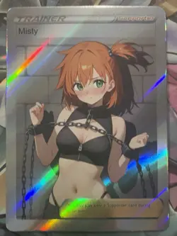 Pokemon Misty Anime Waifu Custom DIY Trainer Art Pokemon card - Image 2