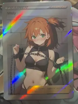 Pokemon Misty Anime Waifu Custom DIY Trainer Art Pokemon card - Image 3