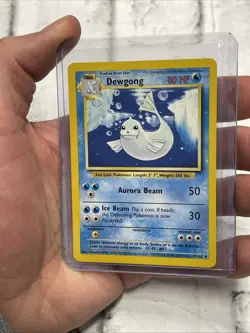 Vintage Pokemon Card Base Set Unlimited Dewgong 25/102 Uncommon NM Pokemon Vtg - Image 2
