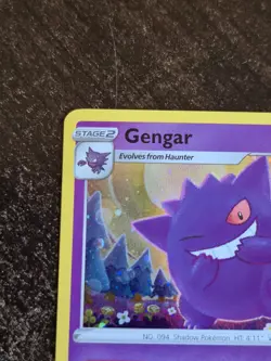 Pokemon TCG: Sword & Shield Gengar SWSH052 Black Star Promo Card Fart Swirl - Image 4