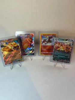 4 Pokemon TCG Holo Card Lot Charizard Cards Lot - Image 1