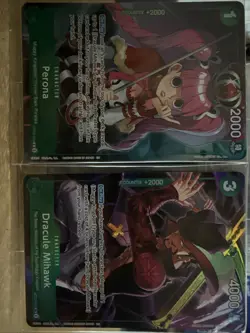 One Piece CCG Illustration Box Volume 3 Sealed Promo Cards Mihawk & Perona - Image 1