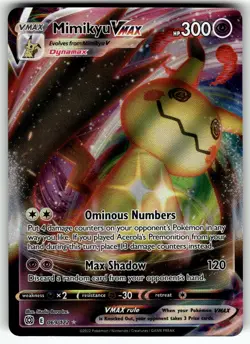 Mimikyu VMAX 069/172 SWSH09: Brilliant Stars NM Pokemon Card TCG - Image 1