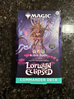 Magic the Gathering - Lorwyn Eclipsed Commander Deck - Blight Curse - Open Box - Image 1