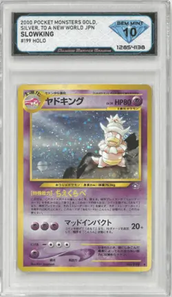 2000 Pokemon Japanese Neo SLOWKING #199 Holo 💎 DSG 10 Gem Mint - Image 1